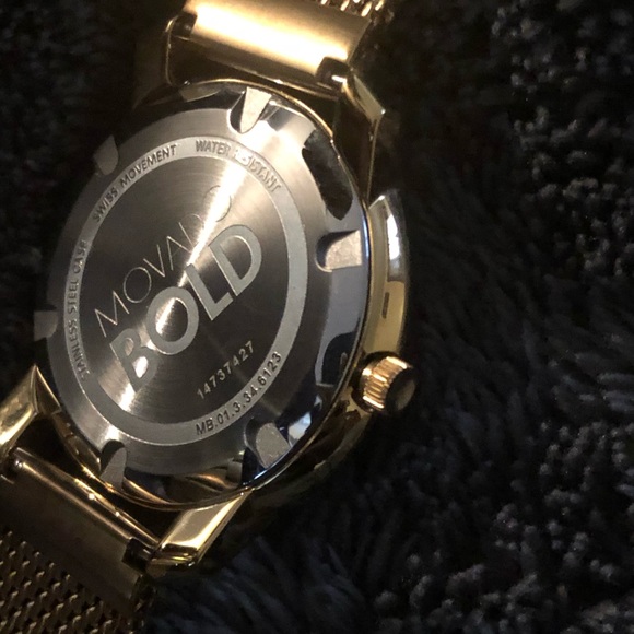 Movado Bold mesh yellow-gold Watch - Picture 2 of 8